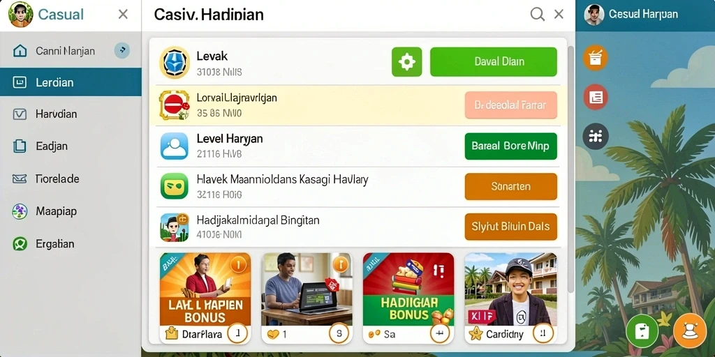 Berbagai item dan hadiah menarik untuk dikumpulkan.